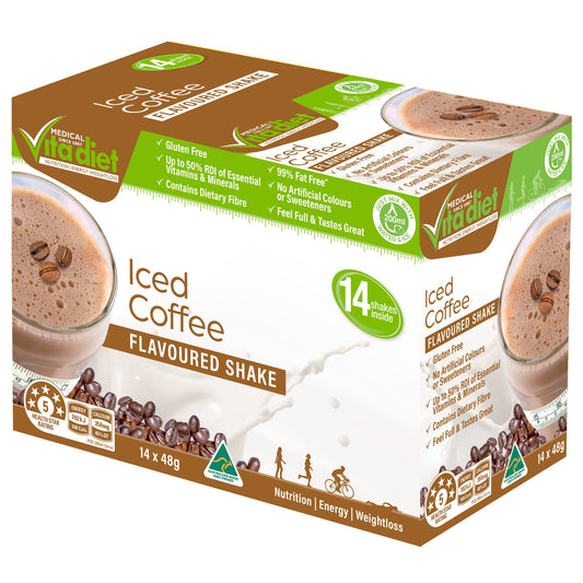 Vita Diet Iced Coffee Smoothie Sachets 14 - Cutprice Online