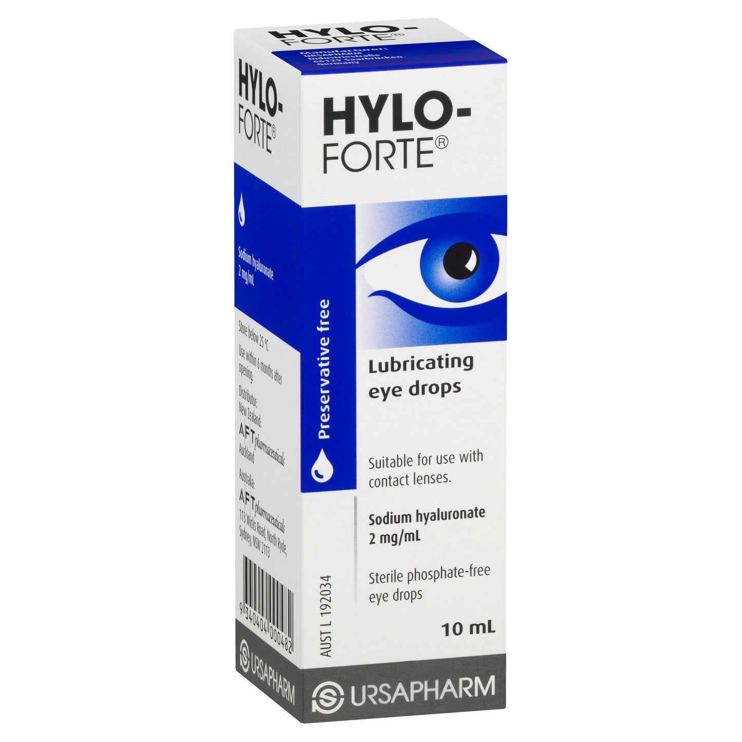 Hylo-Forte Lubricating Eye Drops 10ml - Cutprice Online