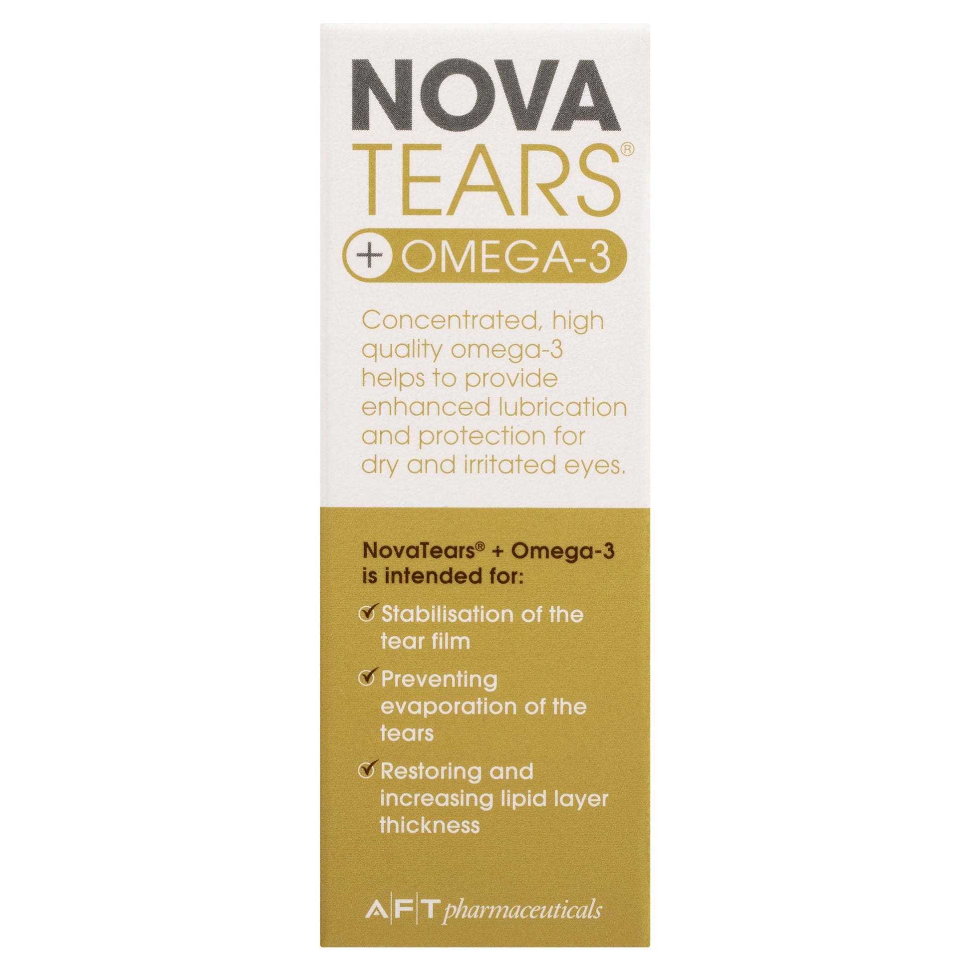 Nova Tears + Omega3 Lubricating Eye Drops 3ml - Cutprice Online