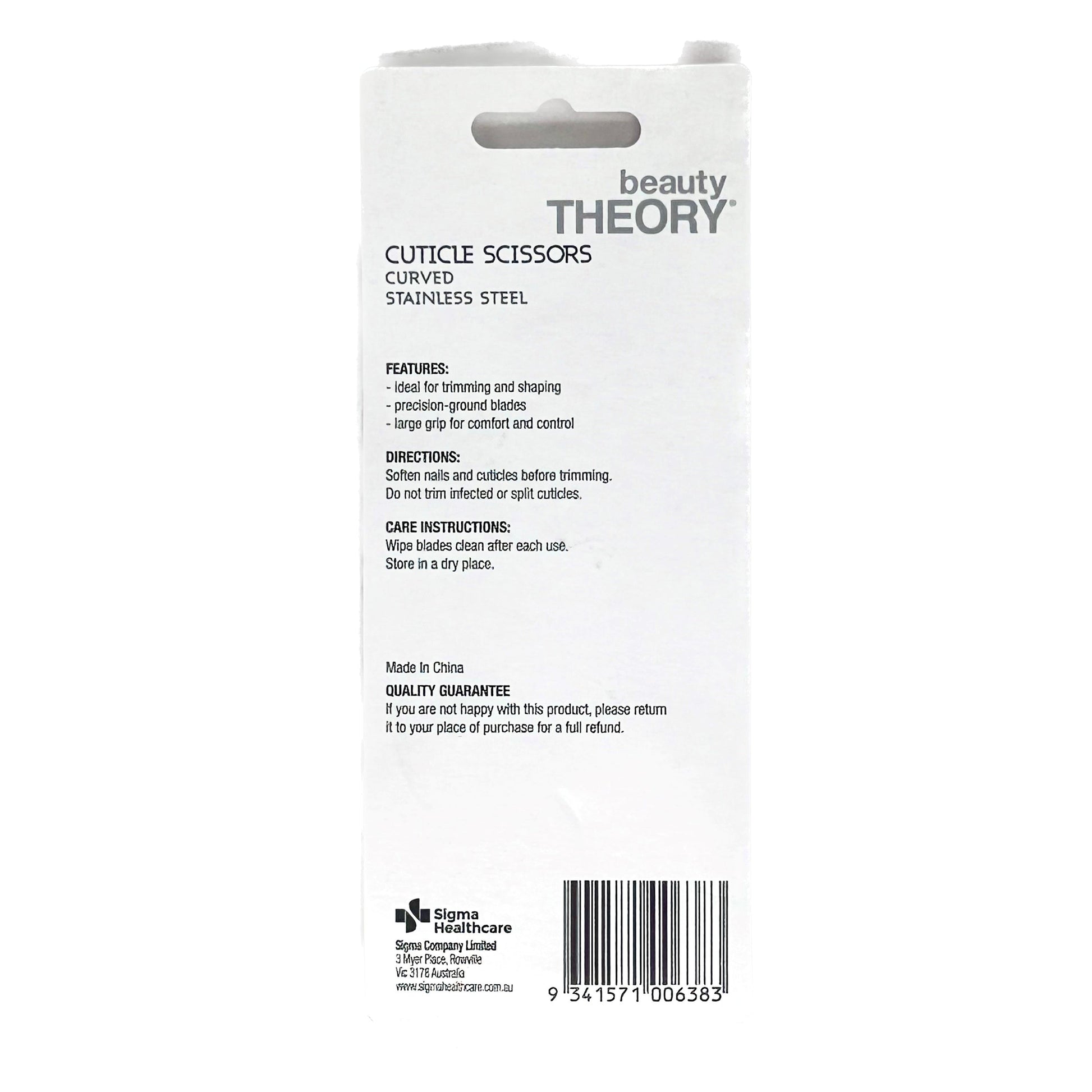 Beauty Theory Cuticle Scissors Curved Nail Care - Cutprice Online