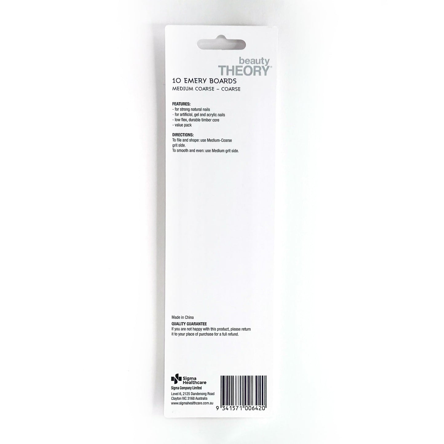 Beauty Theory Emery Boards 10 Pack - Cutprice Online