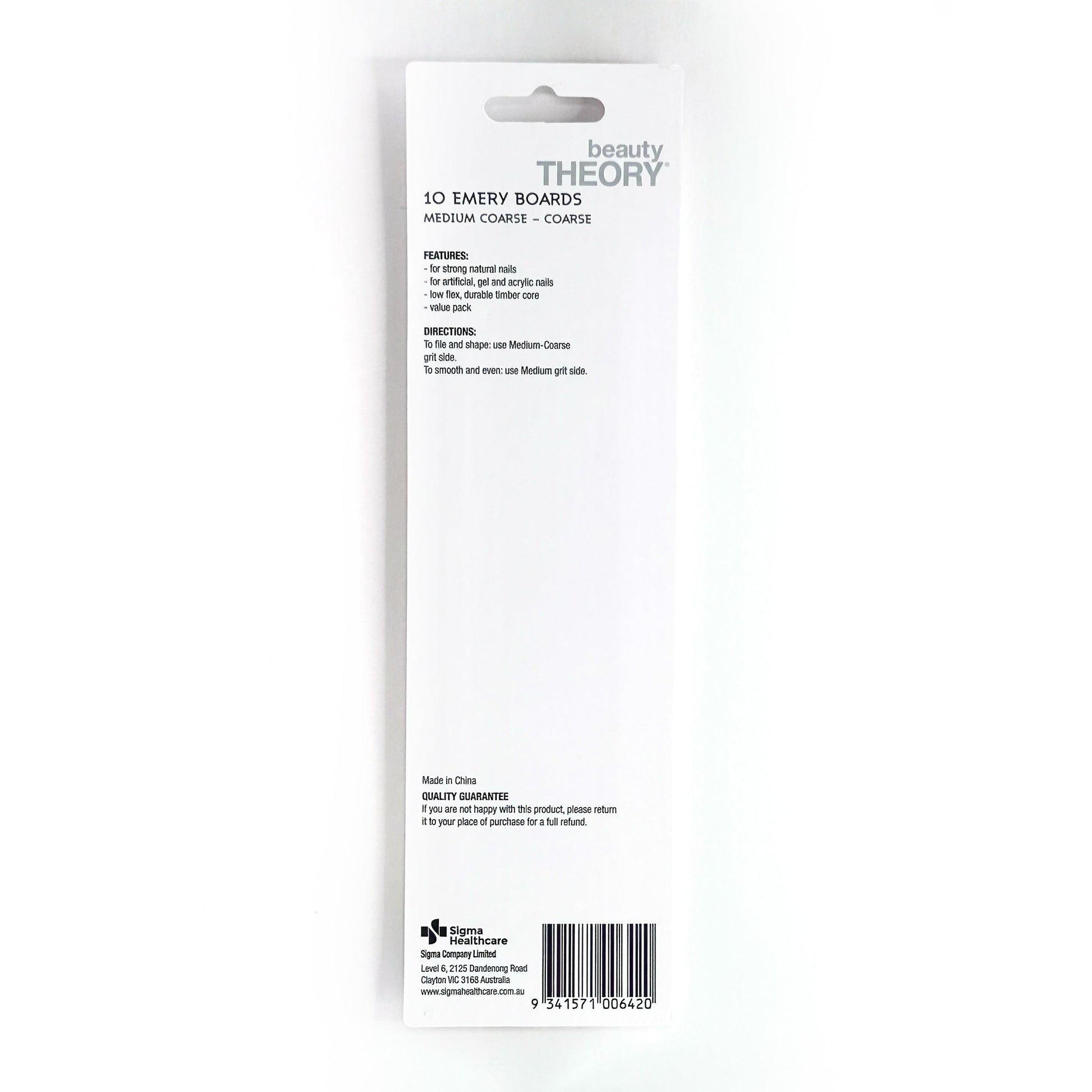 Beauty Theory Emery Boards 10 Pack - Cutprice Online