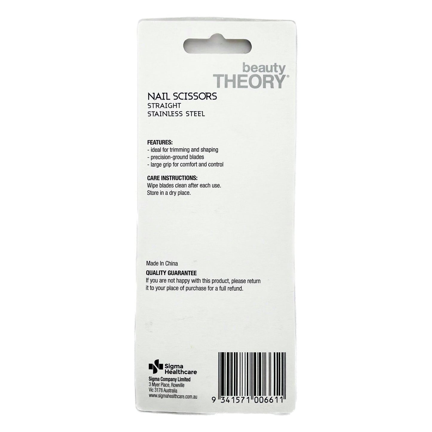 Beauty Theory Nail Scissors Straight - Cutprice Online