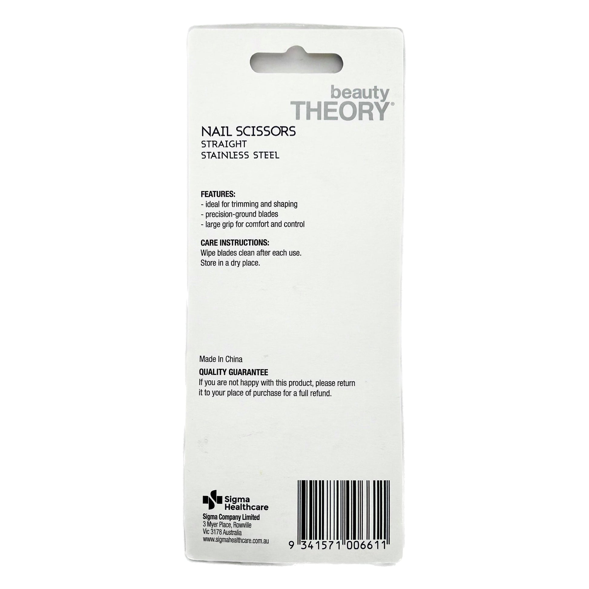 Beauty Theory Nail Scissors Straight - Cutprice Online