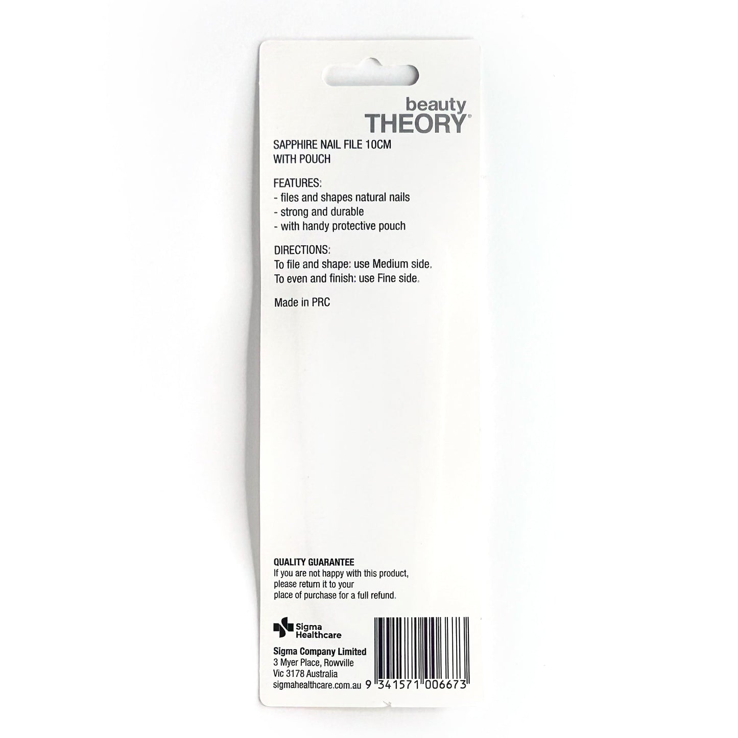 Beauty Theory Nail File Sapphire Medium - Cutprice Online