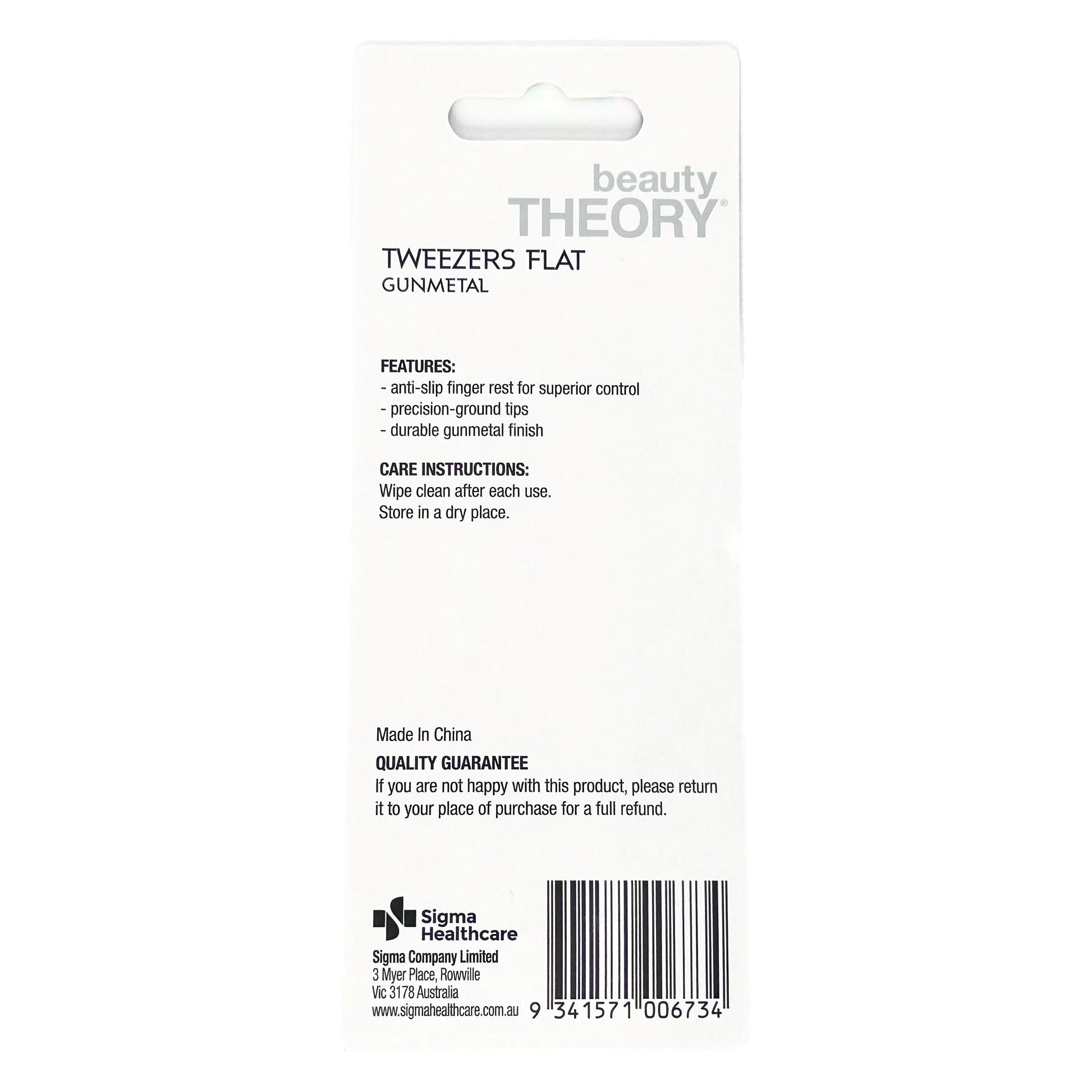 Beauty Theory Tweezers Flat - Cutprice Online