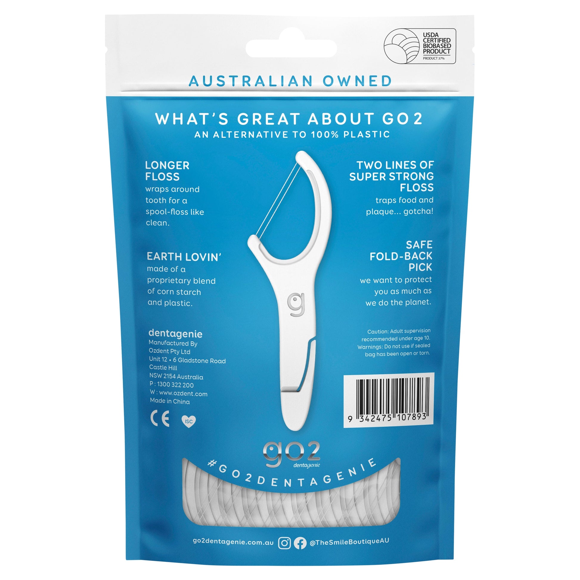 Go2 Dentagenie Double Floss Picks 36 Pack - Cutprice Online