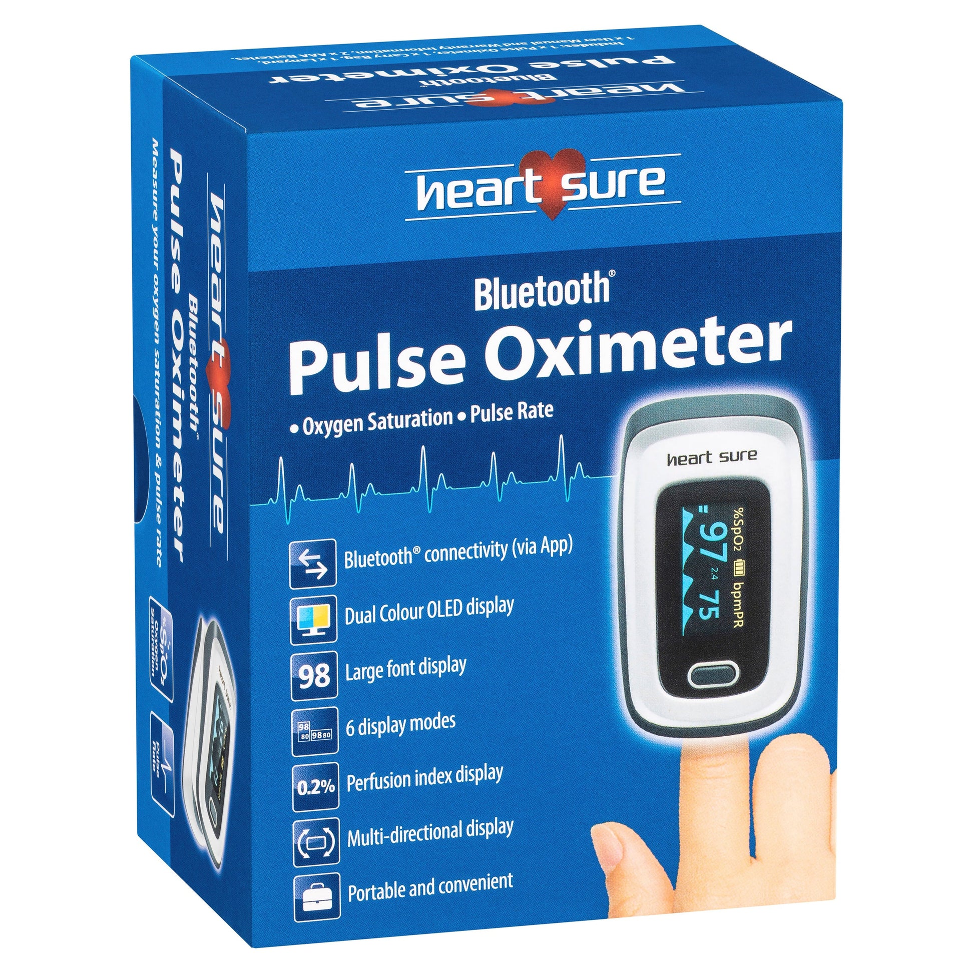 Heart Sure Bluetooth Pulse Oximeter A380 - Cutprice Online
