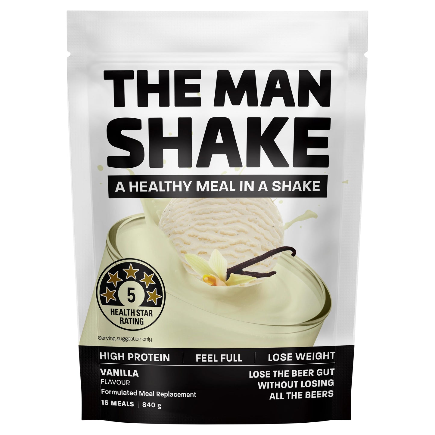 The Man Shake Vanilla 840g - Cutprice Online