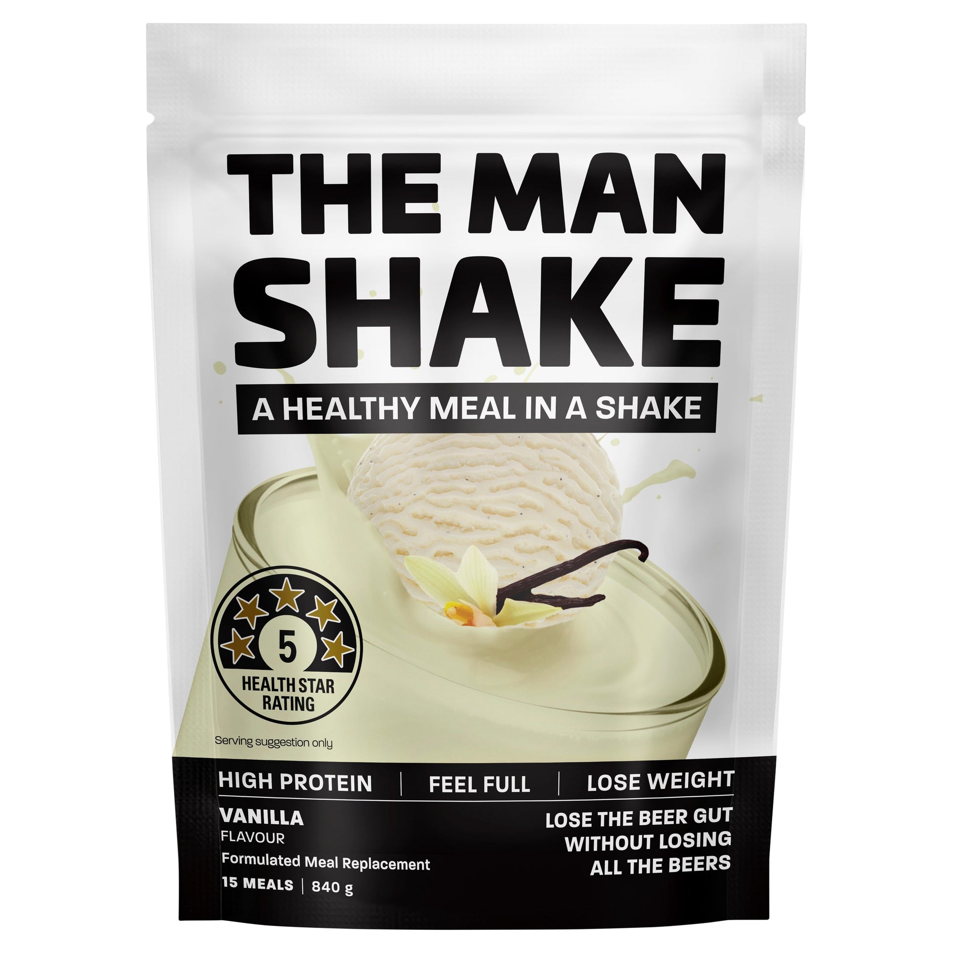 The Man Shake Vanilla 840g - Cutprice Online