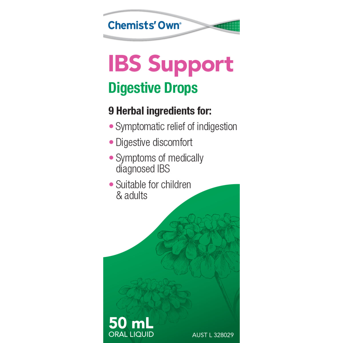 Chemists’ Own IBS Support Digestive Drops 50ml (Alternative to Iberogast) - Cutprice Online