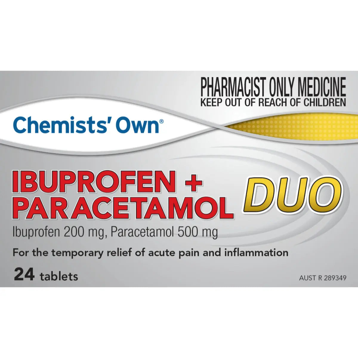 Chemists' Own Ibuprofen + Paracetamol Duo 24 Tablets CHEMISTS' OWN