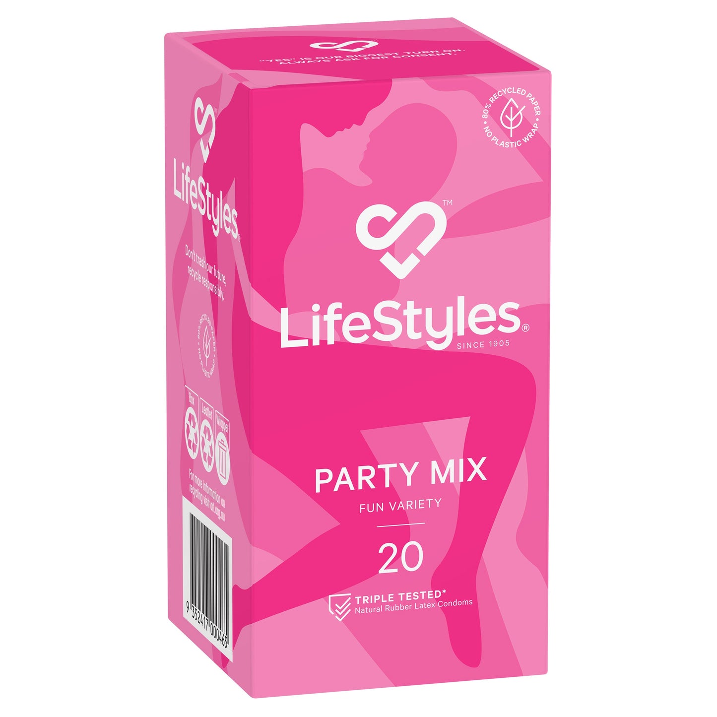 LifeStyles Condoms Party Mix 20 Pack