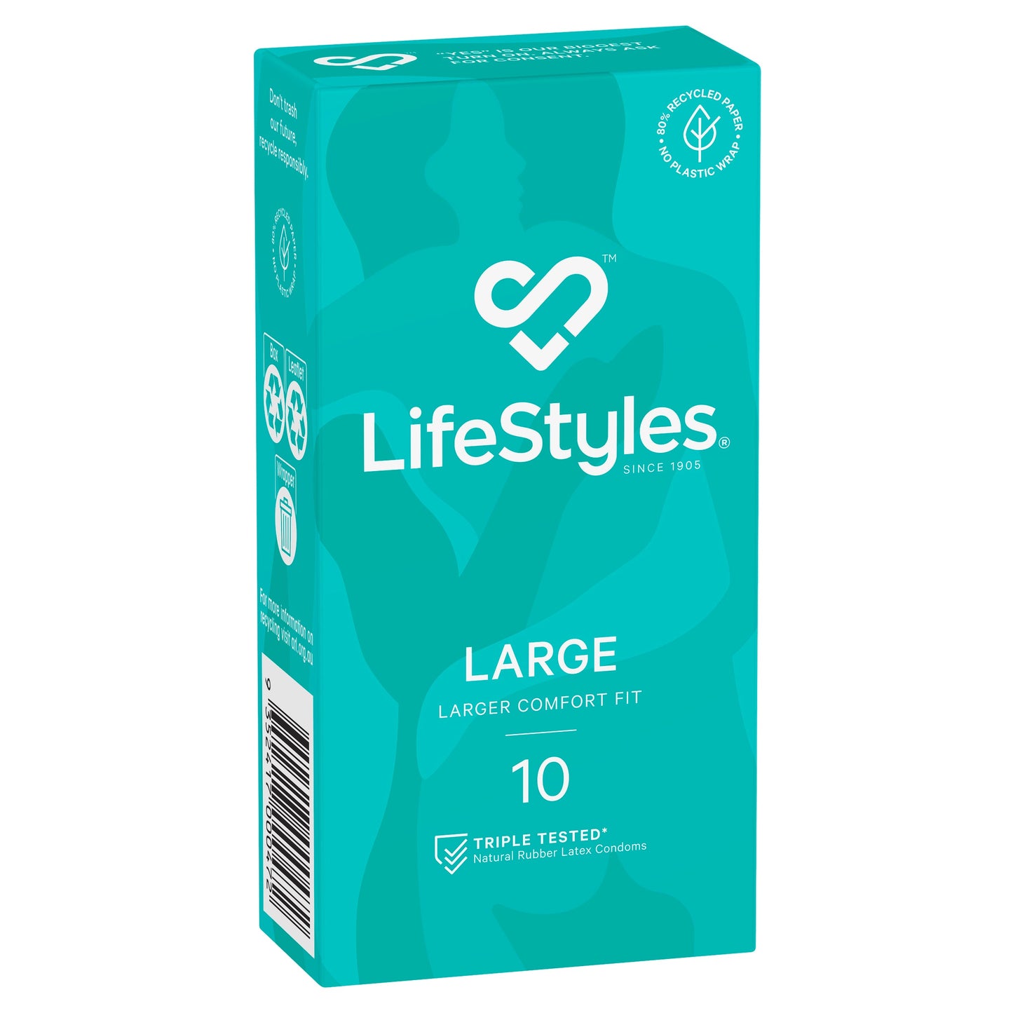 LifeStyles Condoms Large 10 Pack - Cutprice Online