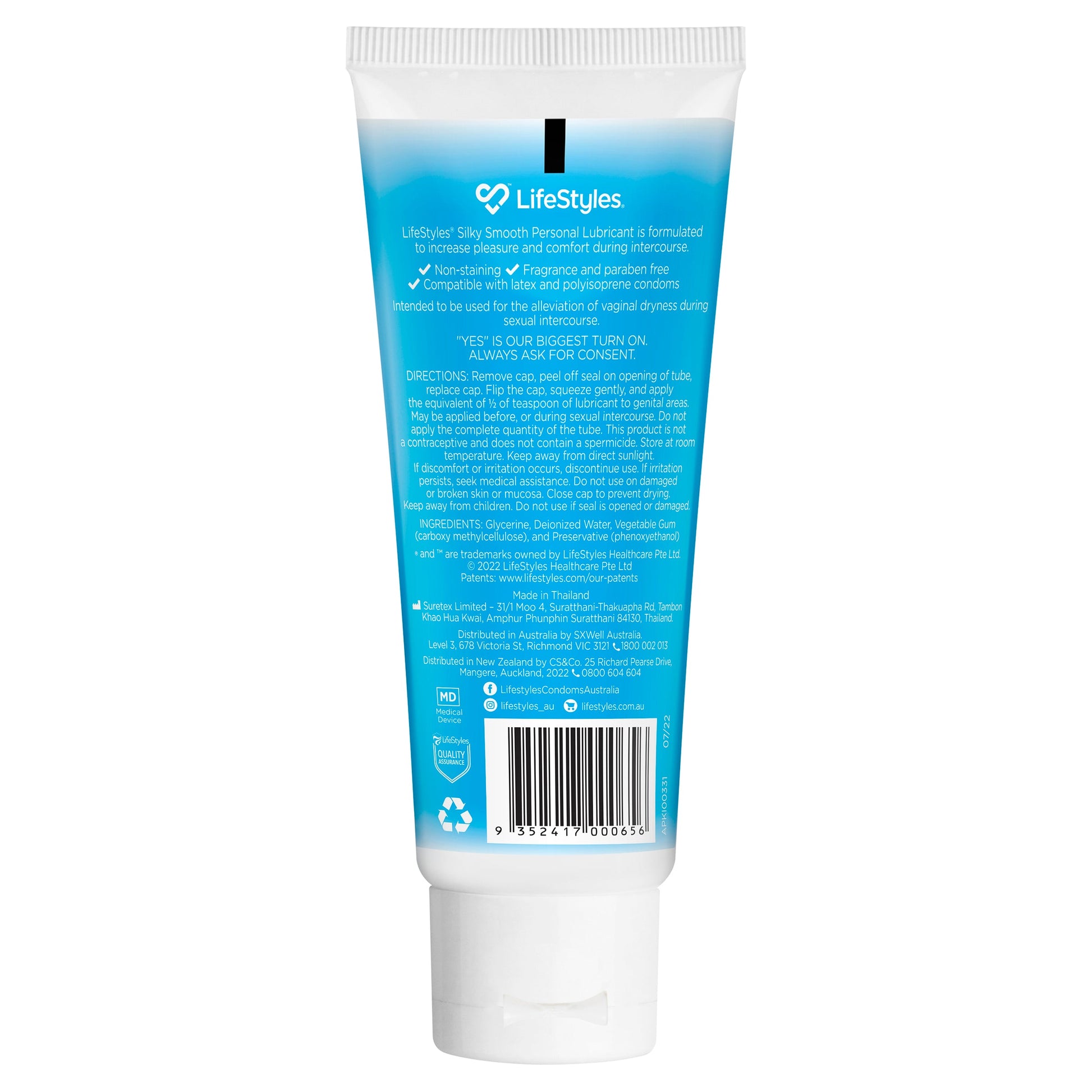 Lifestyles Lubricant Silky Smooth 100g - Cutprice Online