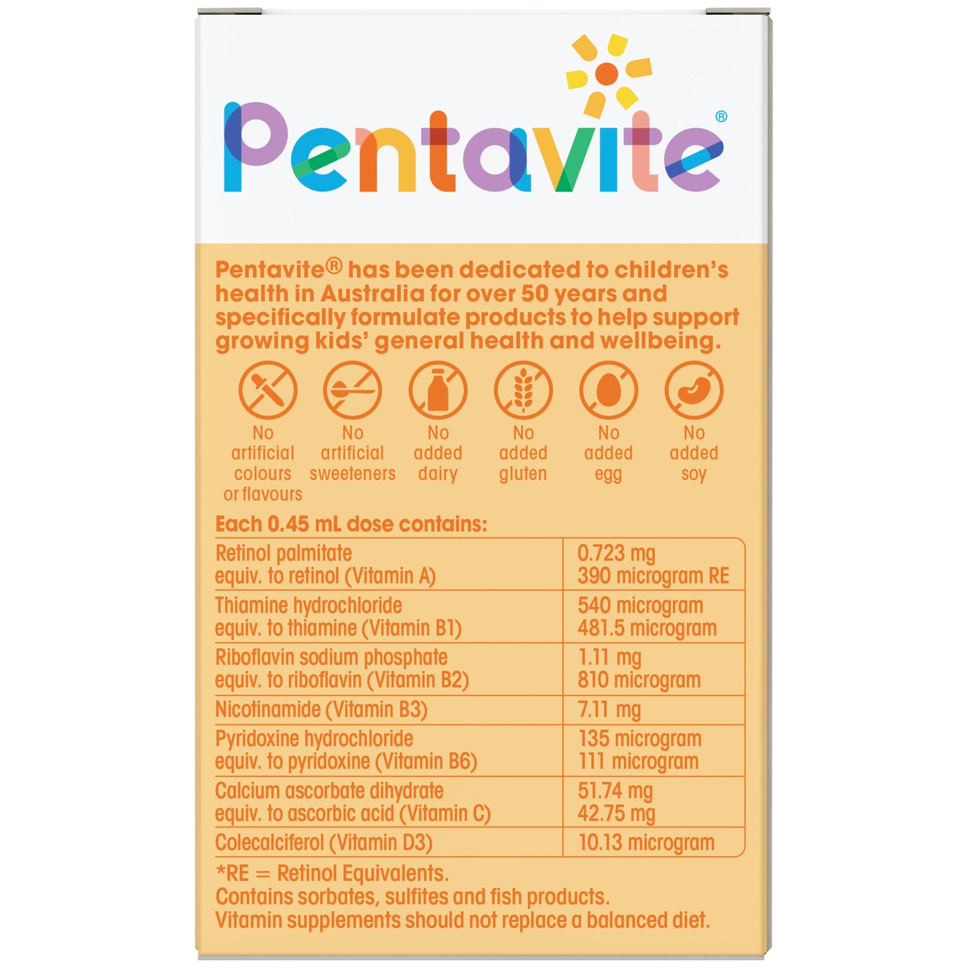 Pentavite Multivitamin Liquid for Infants 30mL - Cutprice Online