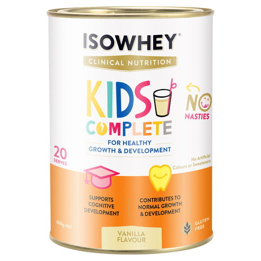 IsoWhey Clinical Nutrition Kids Complete Vanilla 600g - Cutprice Online