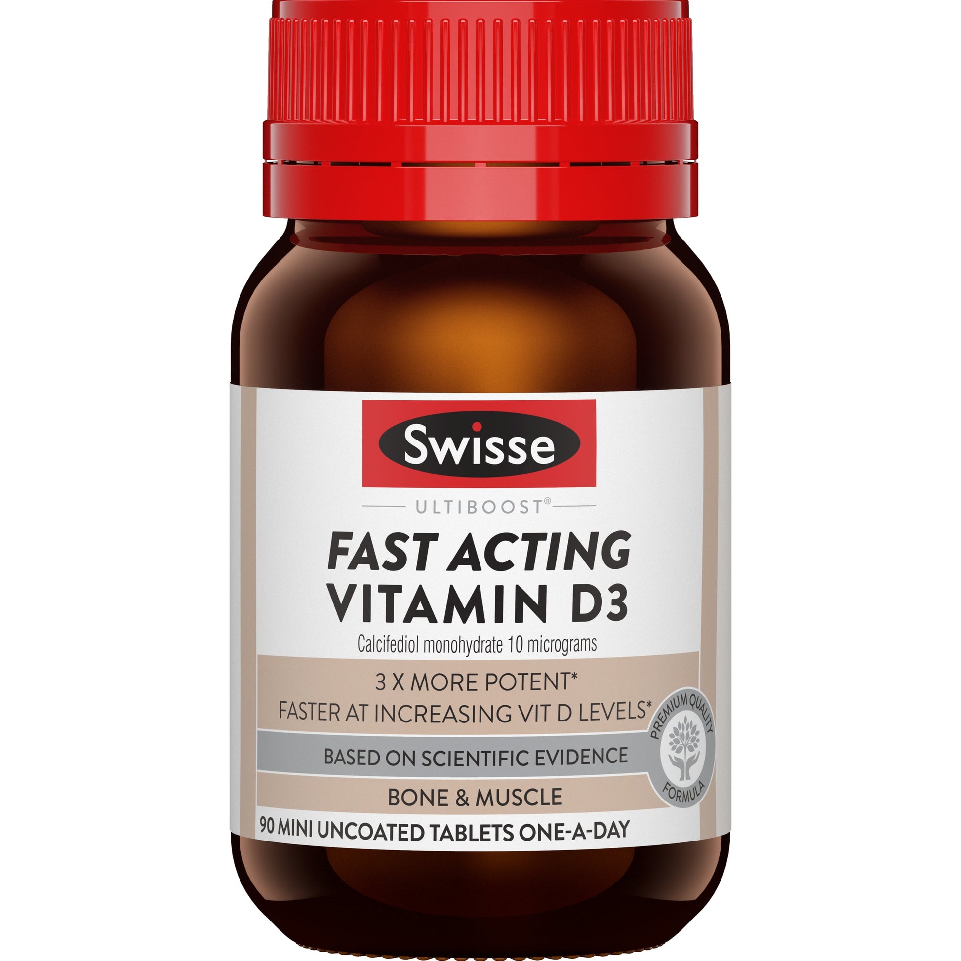 SWISSE Ultiboost Fast Acting Vitamin D3 90 Mini Tablets - Cutprice Online