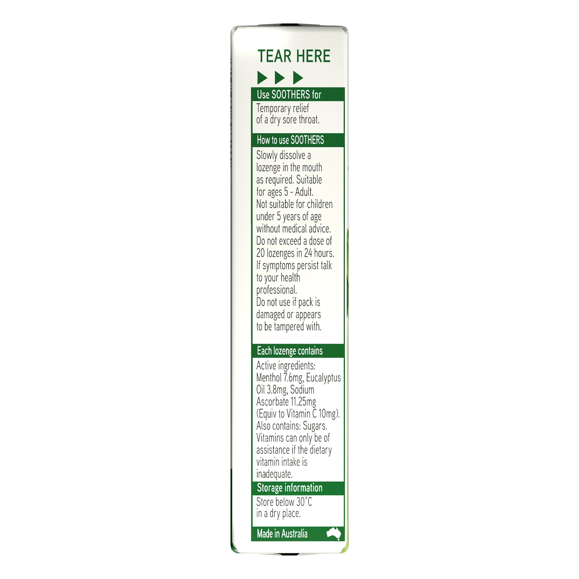 Allens Soothers Euc Menth 10 Pack - Cutprice Online