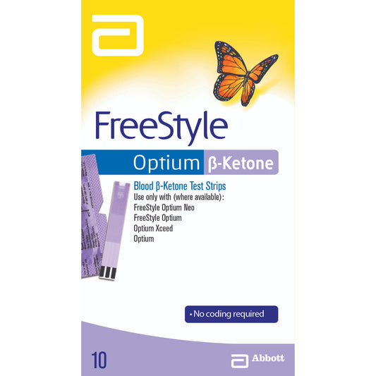Abbott Freestyle Optium Blood Beta-ketone Test Strips 10 Strips - Cutprice Online