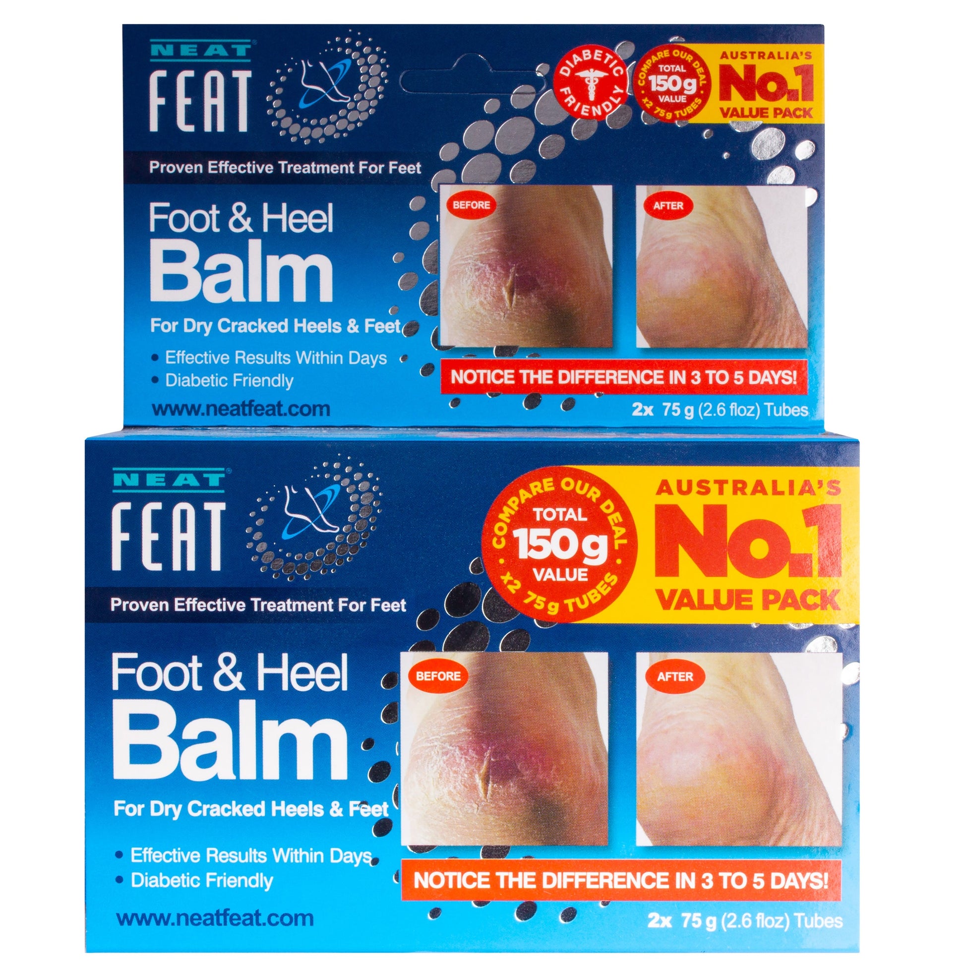 Neat Feat Heel Balm 2 for 1 - 75g - Cutprice Online