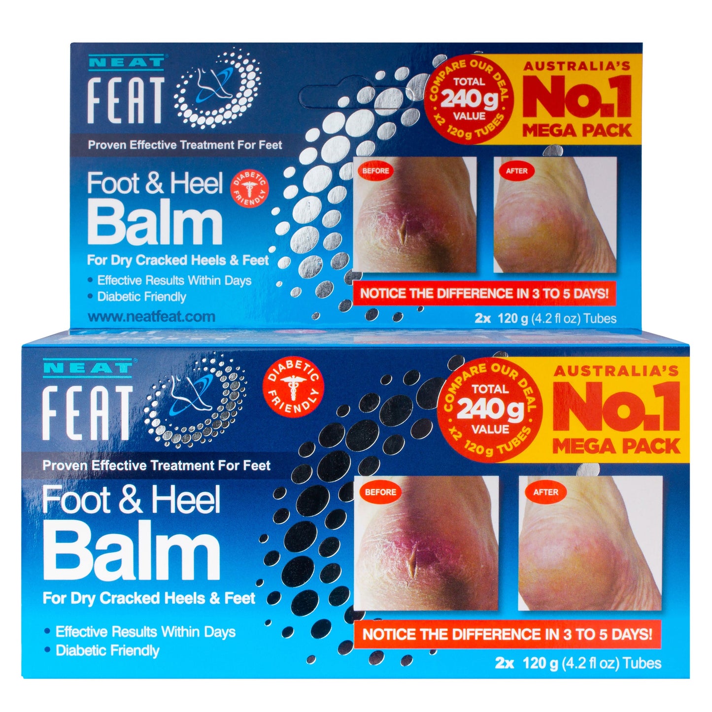 Neat Feat Heel Balm 2 for 1 - 120g - Cutprice Online