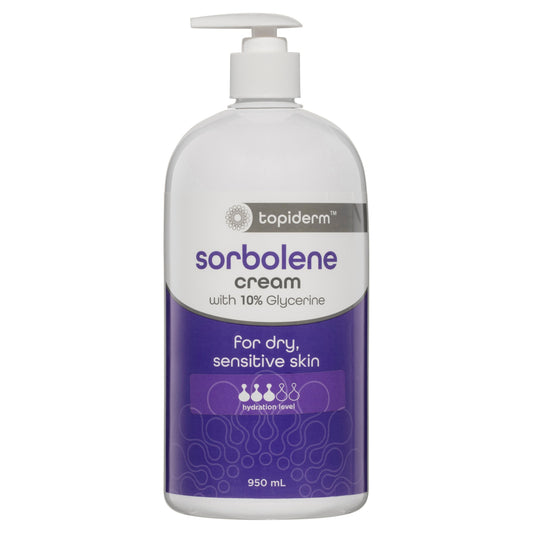 Topiderm Sorbolene Cream 950ml Pump Bottle - Cutprice Online