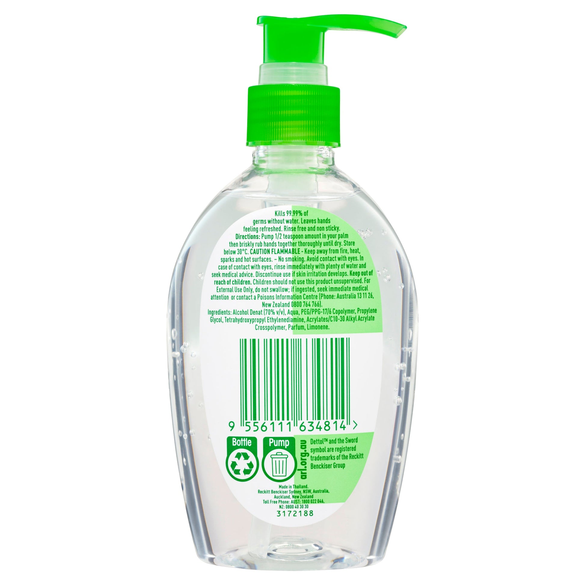 Dettol Healthy Touch Liquid Antibacterial Instant Hand Sanitiser Original 200ml - Cutprice Online