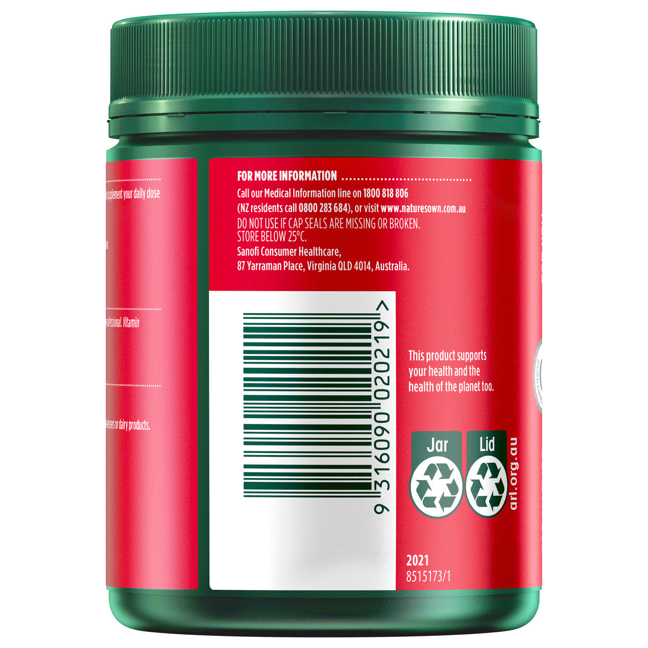 Nature's Own Vitamin D3 1000IU 400 Capsules - Cutprice Online