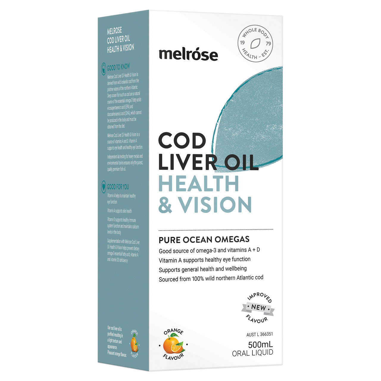Melrose Cod Liver Oil (Health & Vision) 500ml - Cutprice Online