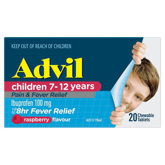 Advil Childrens 7-12 Years 20 Chewable Tablets - Cutprice Online