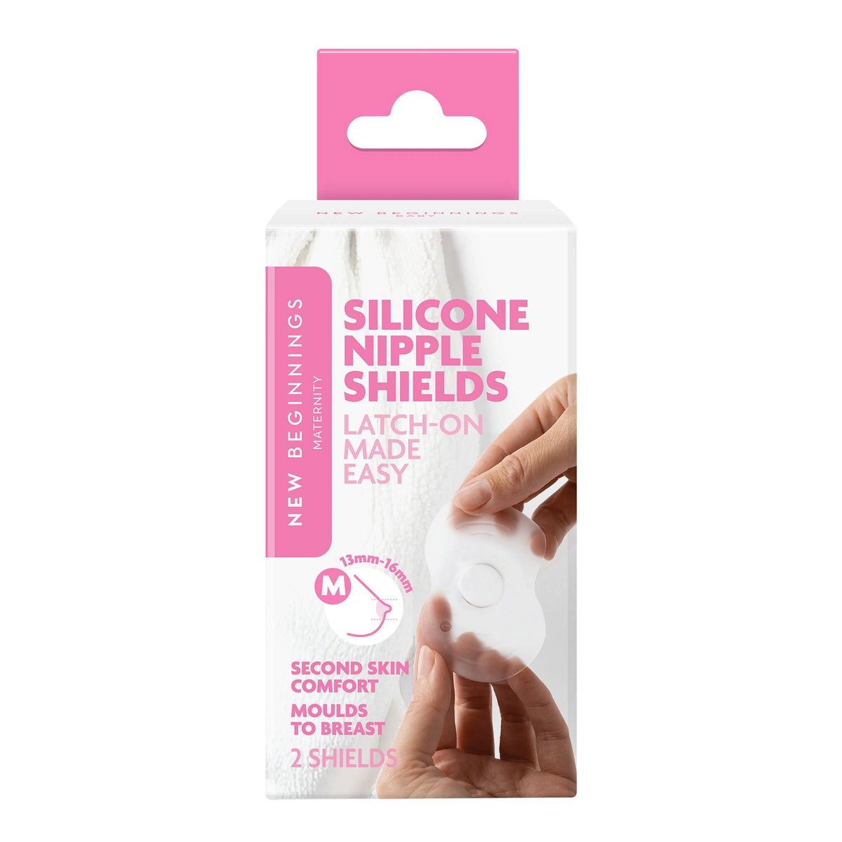 New Beginnings Silicone Nipple Shields 2 Pack