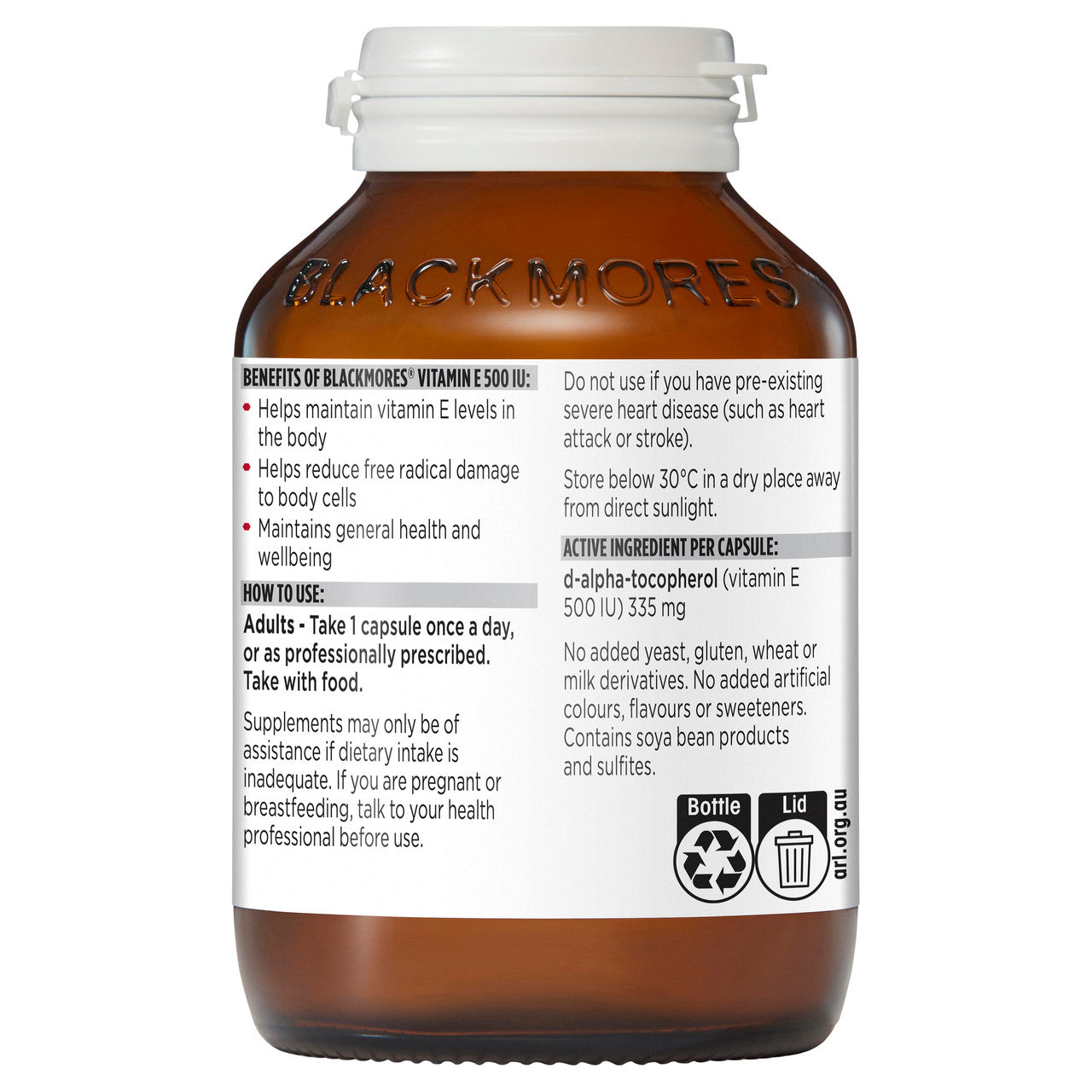 Blackmores Vitamin E 500iu 150 Capsules - Cutprice Online