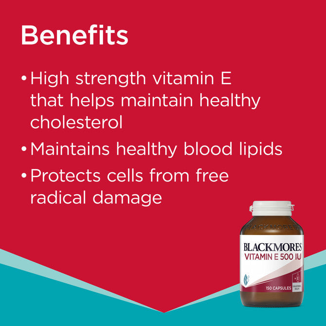 Blackmores Vitamin E 500iu 150 Capsules - Cutprice Online