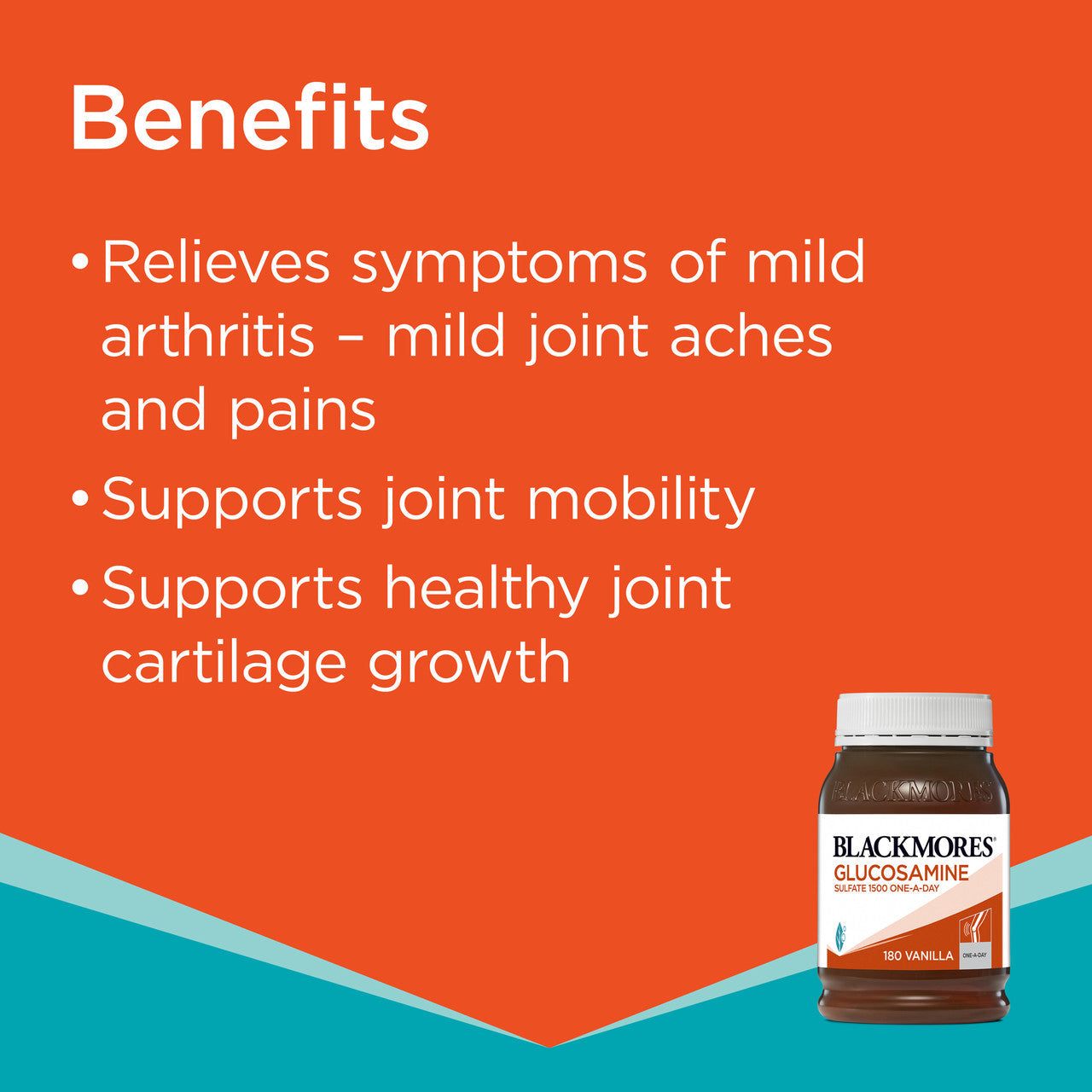 Blackmores Glucosamine Sulfate 1500mg One-a-day 90 Tablets - Cutprice Online