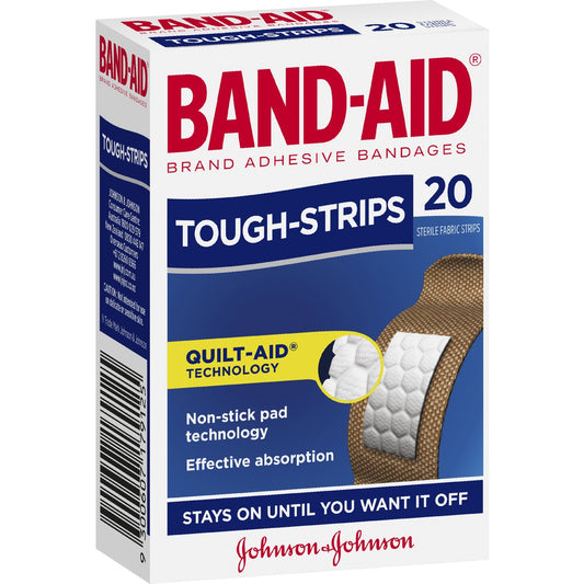 Band-aid Brand Tough Strips 20 Pack - Cutprice Online