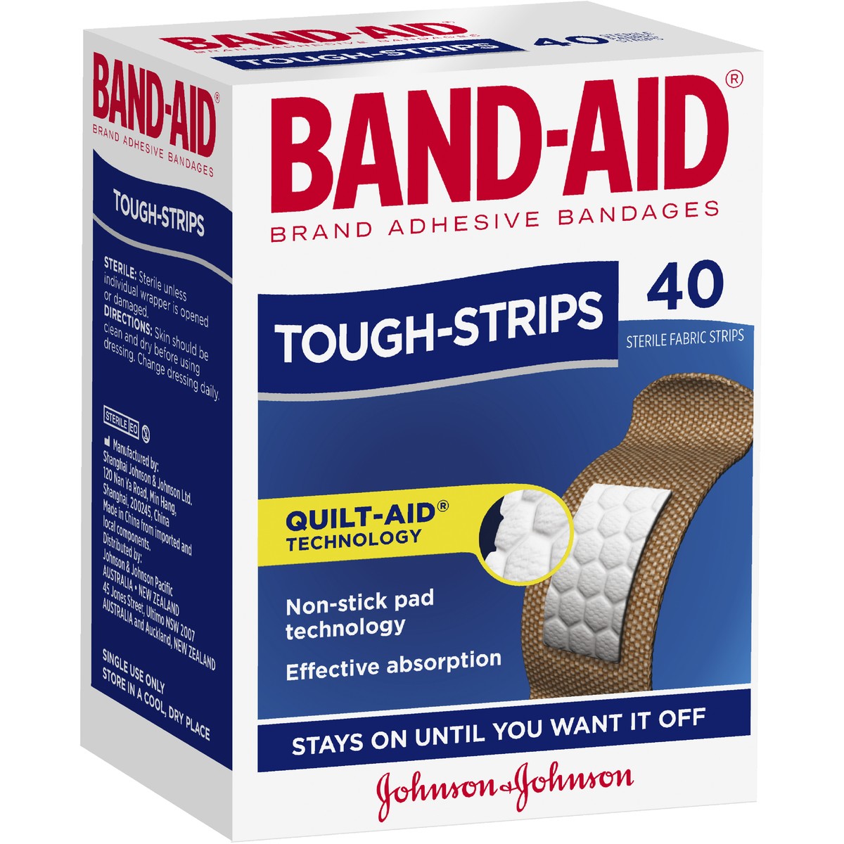 Band-aid Brand Tough Strips 40 Pack - Cutprice Online