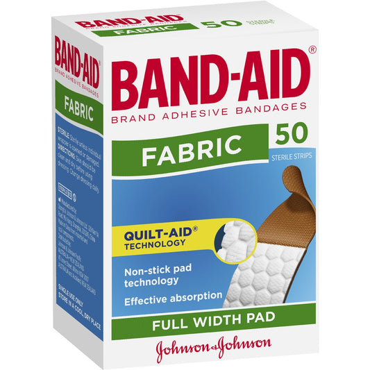 Band-aid Fabric Strips 50 Pack - Cutprice Online