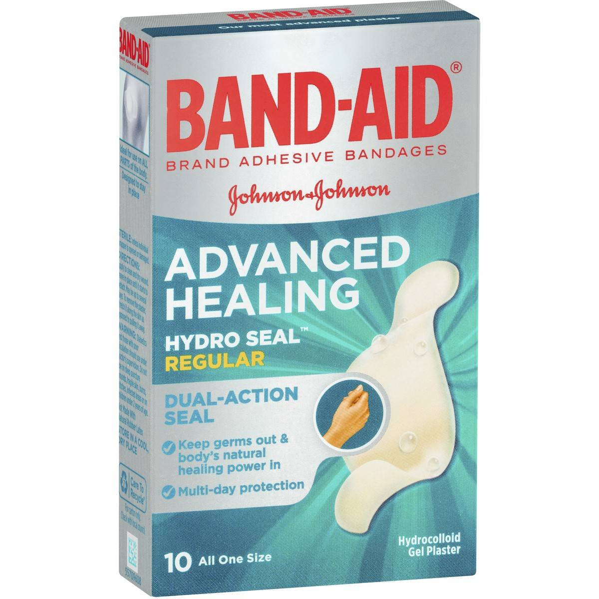 Band-aid Advanced Healing Hydro Seal Gel Plasters Regular 10 Pack - Cutprice Online
