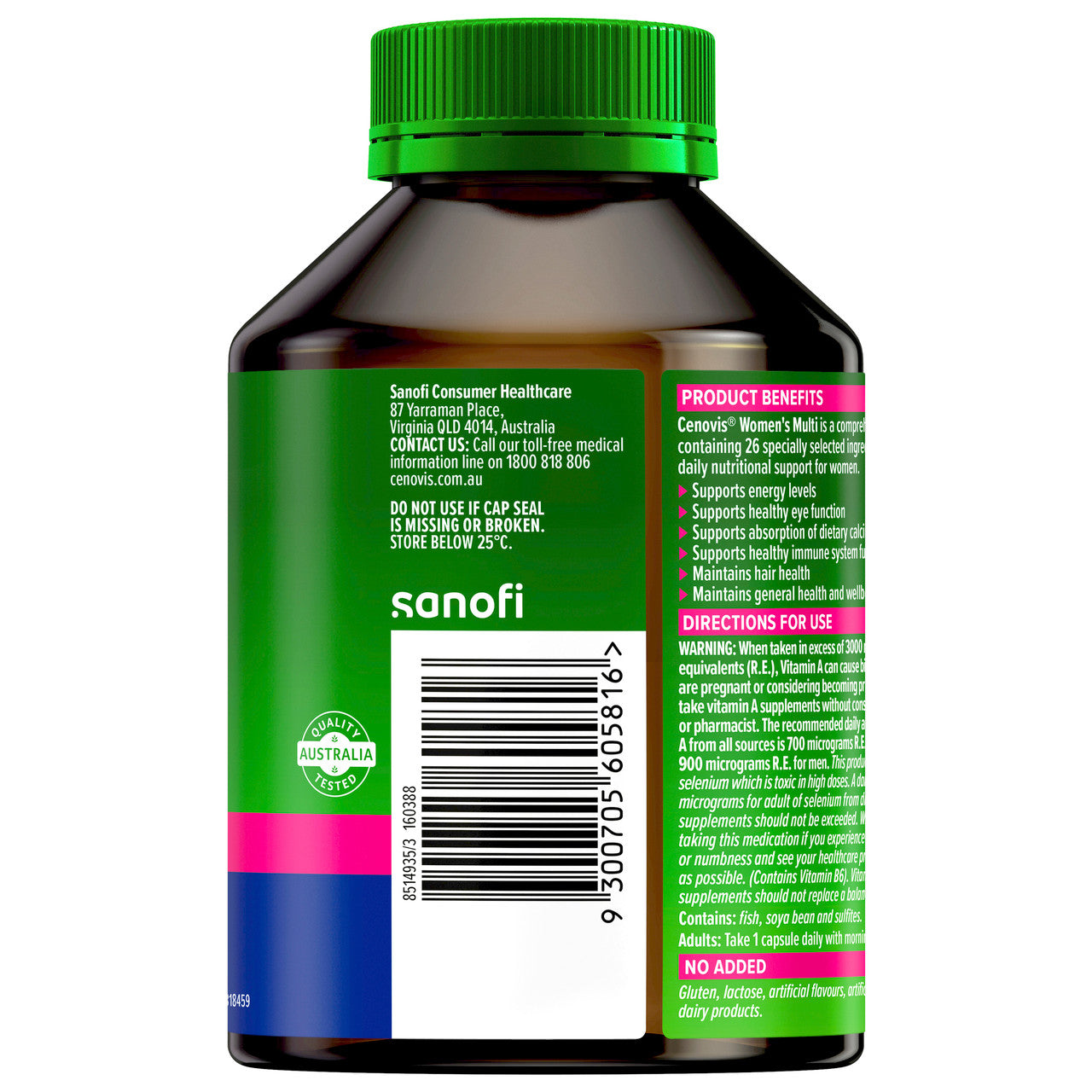 Cenovis Women's Multi + Energy Boost - Once-daily Multivitamin - 50 Capsules - Cutprice Online