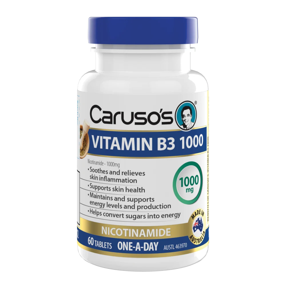 Caruso’s Vitamin B3 1000mg | 60 Tablets