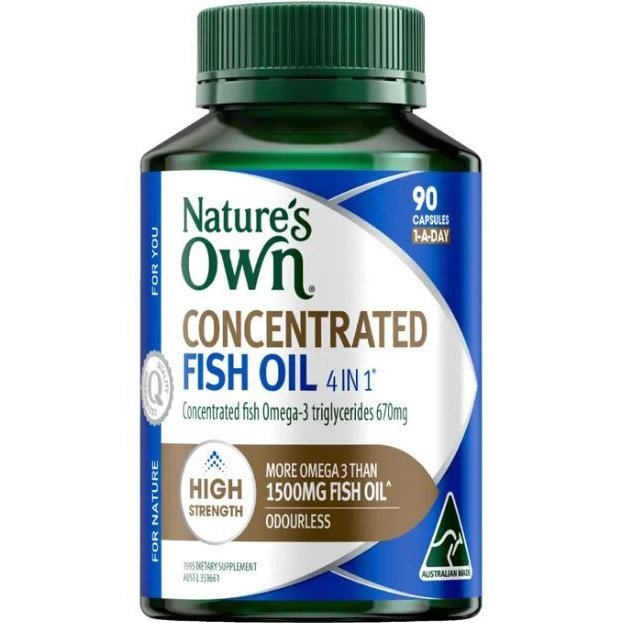 Natures Own 4 In 1 Concentrated Fish Oil Odourless 90 Capsules - Cutprice Online
