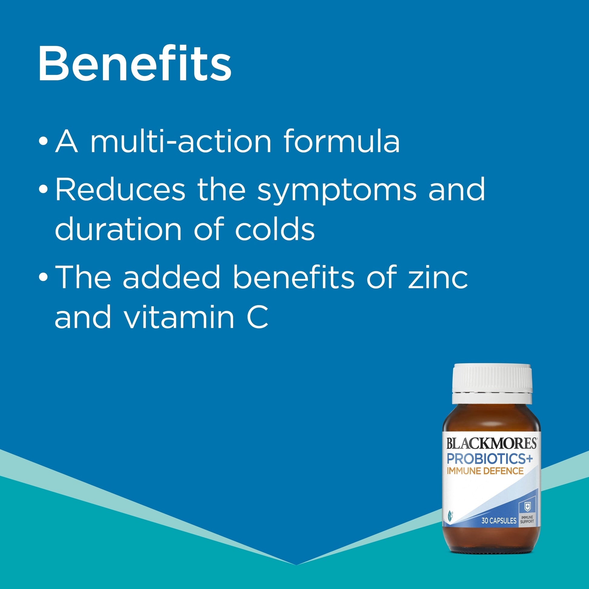 Blackmores Probiotics+ Immune Defence 30 Capsules - Cutprice Online
