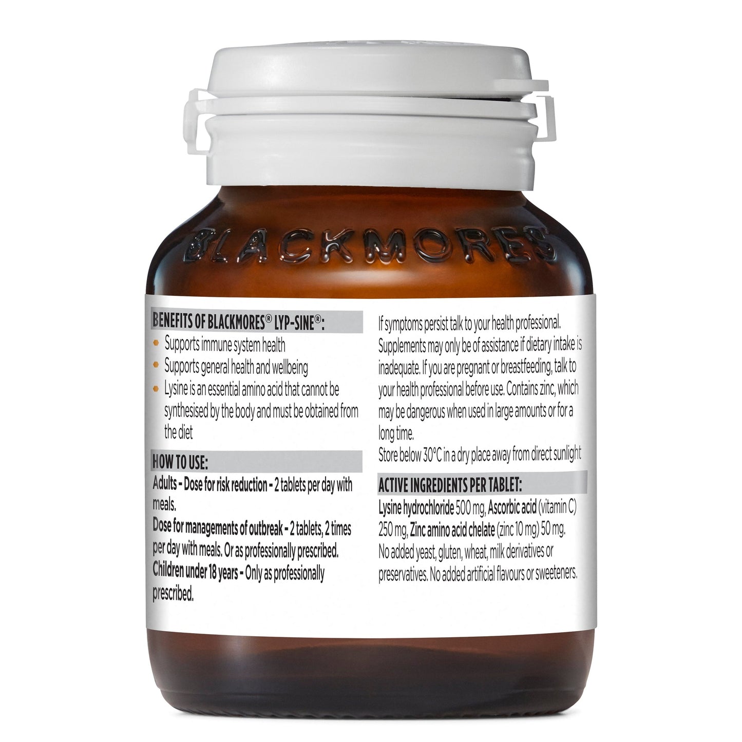 Blackmores Lyp-Sine 100 Tablets - Cutprice Online