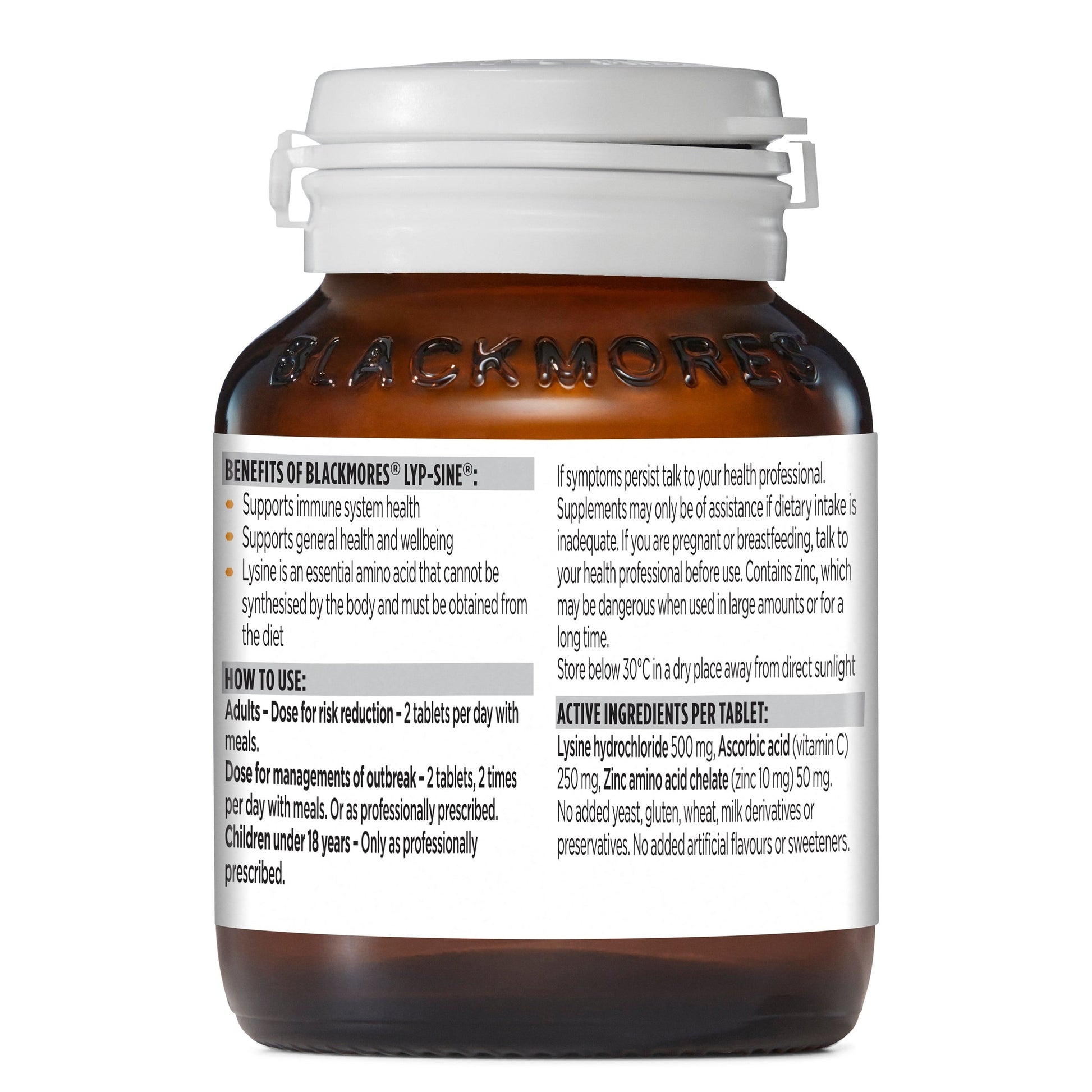 Blackmores Lyp-Sine 100 Tablets - Cutprice Online