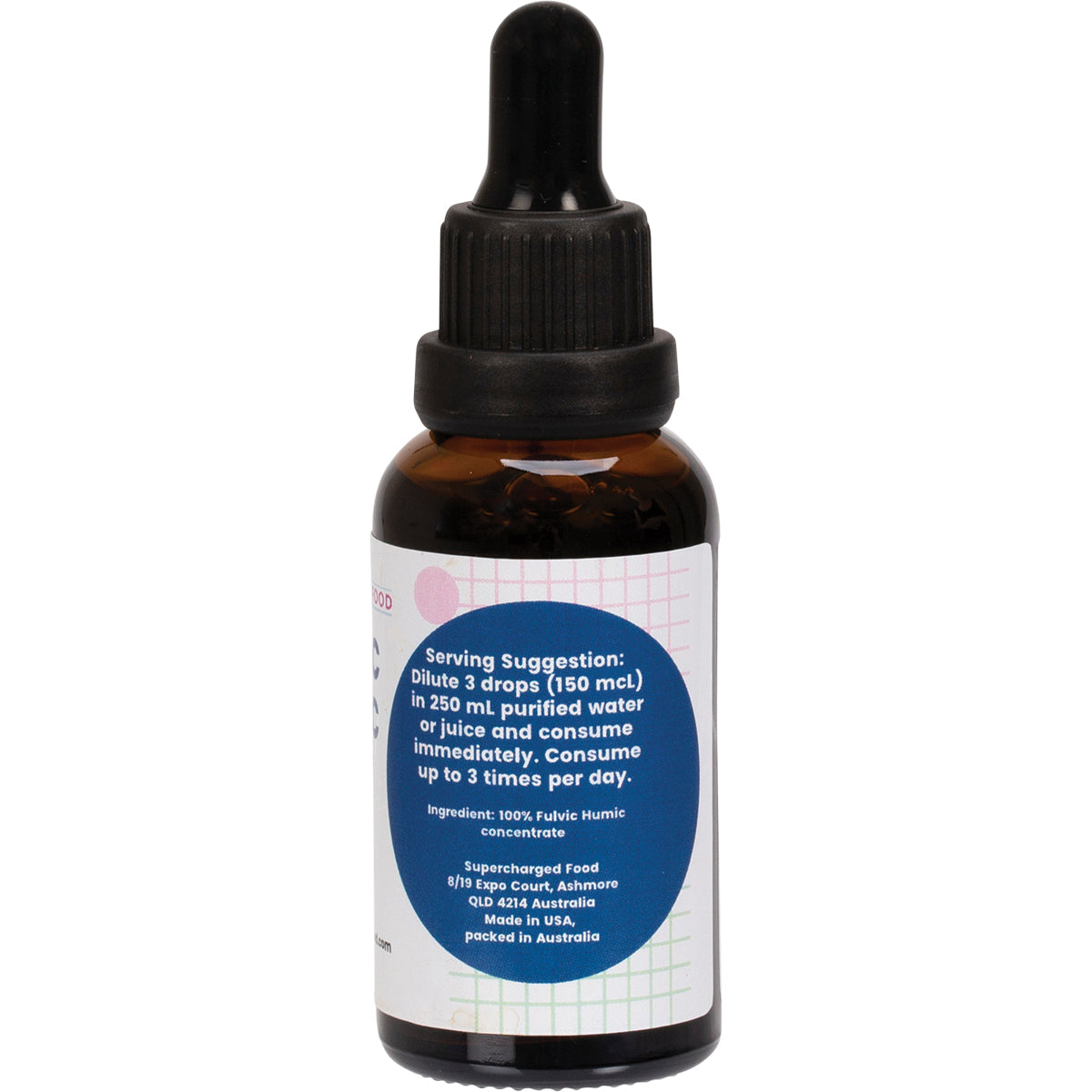 SUPERCHARGED FOOD Fulvic Humic Concentrate Drops 60ml - Cutprice Online