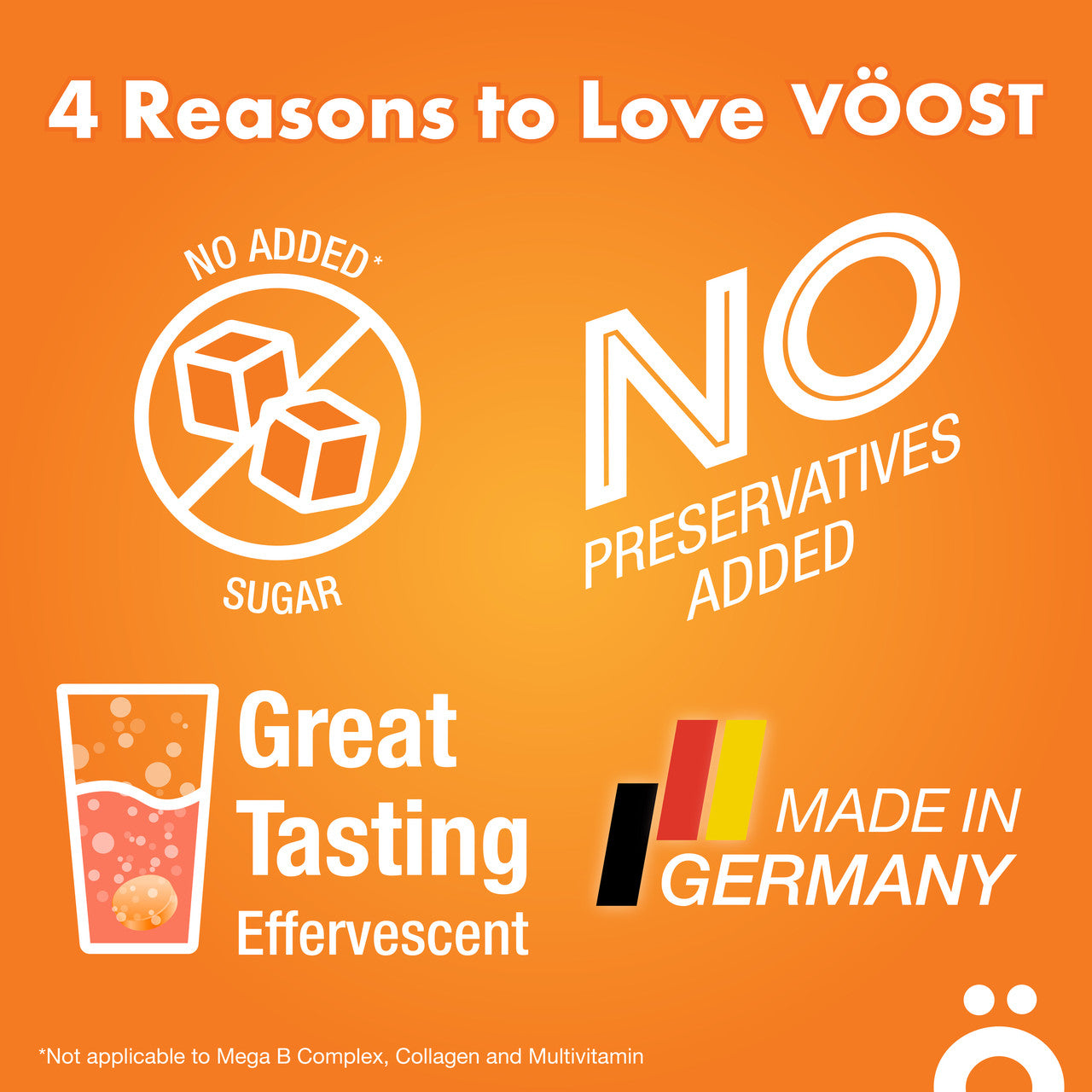 VÖOST Vitamin C Blood Orange Effervescent Tablets 40 Pack - Cutprice Online