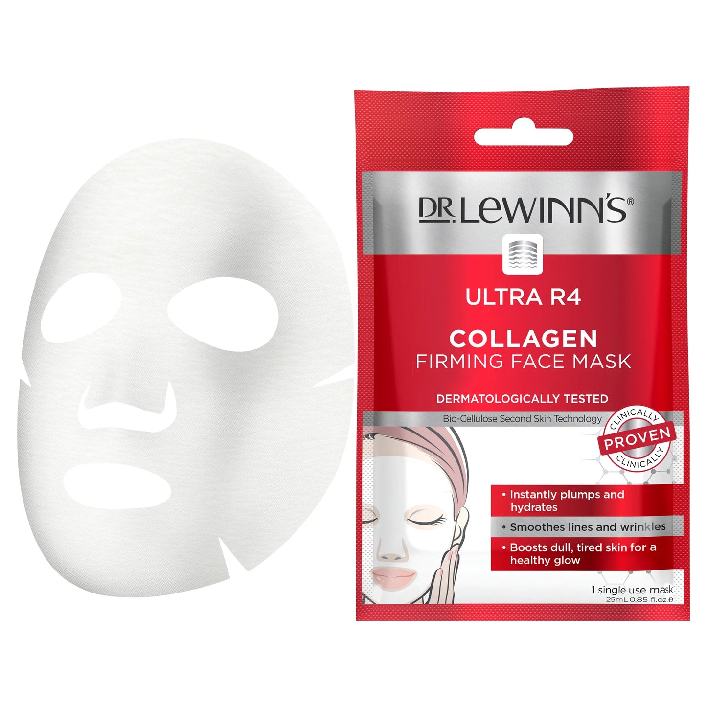 Dr. Lewinn's Plump+lift Collagen Plumping Face Mask 1pc