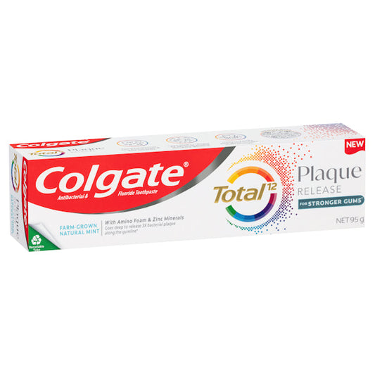 COLGATE TOOTHPASTE TOTAL PLAQUE FARM GROWN MINT 95G