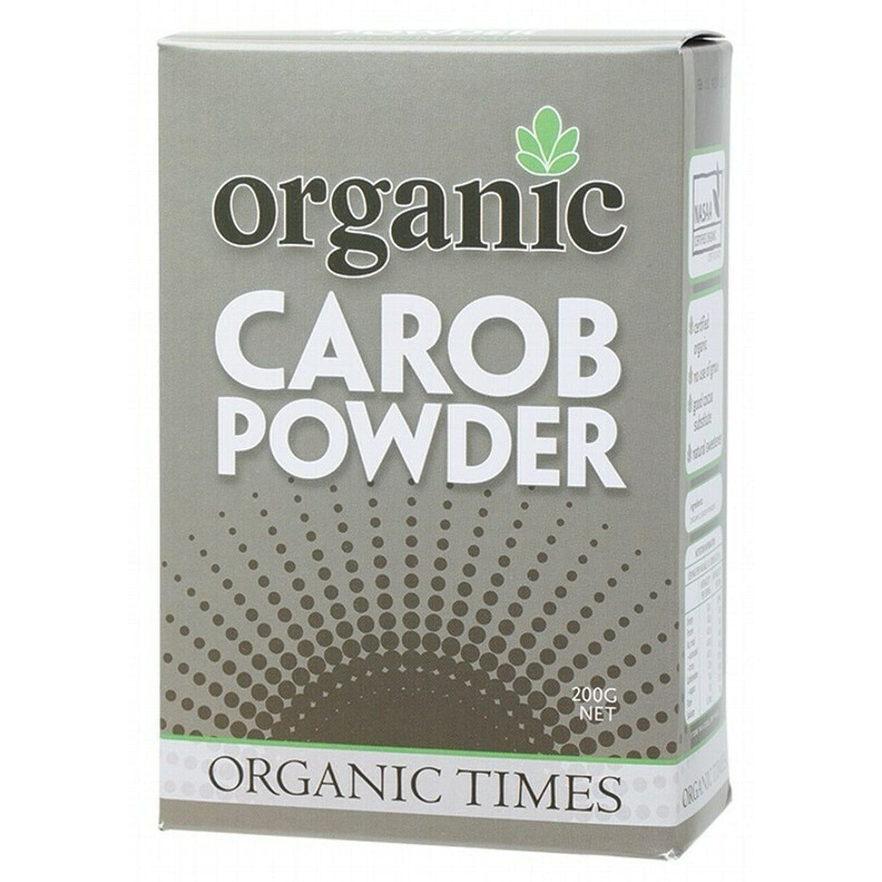 ORGANIC TIMES Carob Powder 200g - Cutprice Online